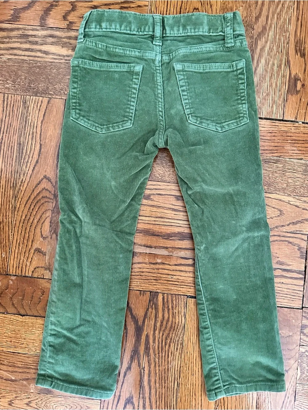 Boys Topiary Green Corduroy Slim Pants 4T
